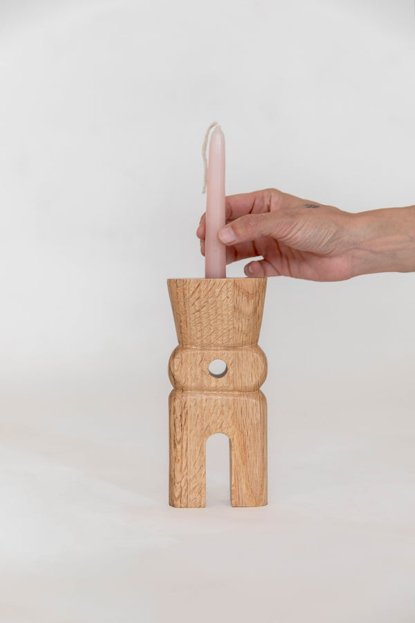 Candleholder Ahuil Naturales